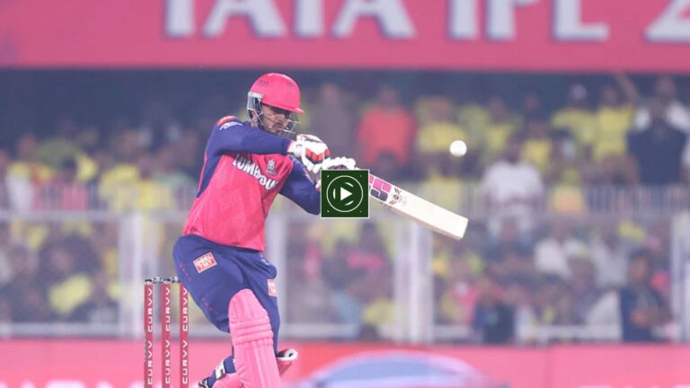 Viral Video  : Nitish Rana’s Explosive Knock