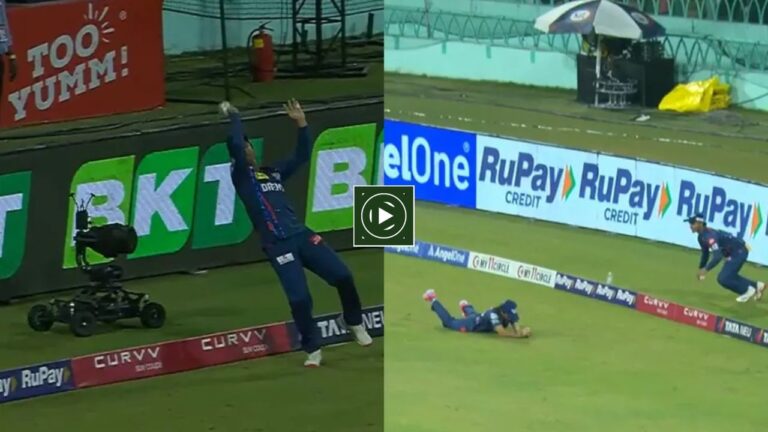 Viral  Video: Stunning Relay Catch to Dismiss Prabhsimran Singh.